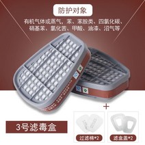 방독면 화재용 가스 마스크 정화통 화생방 방진마스크 산업용 방사능 대피, 3호 필터박스