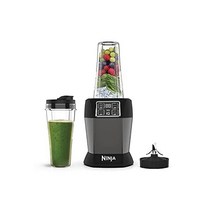 닌자 블렌더 위드 오토 iQ [BN495EU] 1000W 2 x 700ml 컵 블랙/실버 트리탄