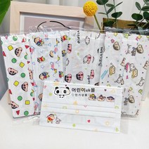 짱구는 못말려 성인 일회용 캐릭터 대형 커플 마스크 30개 50개 개별포장 3중필터 덴탈 위생적, 짱구와 흰둥이, 50매