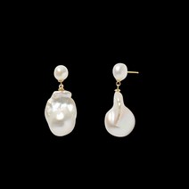 바로크진주 그레이스 드롭 귀걸이 Baroque Pearl Grace Drop Earring Silver 925
