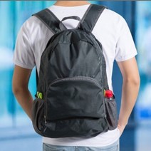CAILOOM 여행용 접이식가방 비상용 BACKPACK 백패킹 포켓백 초경량 백팩 보조가방 트래킹배낭, 차콜 그레이