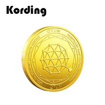 코딩 KD-91 가상화폐 기념주화 비트코인 이더리움 리플 도지코인 동전, 14. 퀀텀, 골드