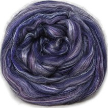 SILK MERINO 섬유 스피닝용. 슈퍼 소프트 콤드 탑 울 로빙 핸드 스피닝 습식 펠팅 누노 니들 비누 제작 종이 및 장식품. 밤 아웃 USA 미국