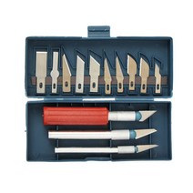 칼날 교체형 조각도 13종 세트 조각칼 공예 목재 섬유 가죽 종이 컷팅 공구 DIY 작업