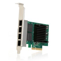 NEXT-364DCP EX 1G Quad Port Teaming Lan Card / RJ45 쿼드포트 LACP지원 / intel Chipset / 슬림PC용 LP가이드제공
