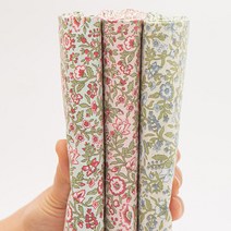 자투리 면40수 모닝 플라워 택1, 면40수 모닝 플라워 핑크