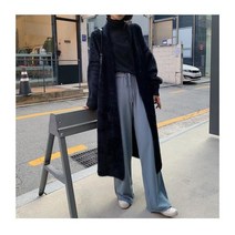 레이디 매직(lady magic) 여성 루즈핏 롱 가디건 롱 스웨터