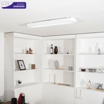 삼성정품칩 주방등 (95x17cm) 시스템 LED30W (SP362)KBK 국산KC인증 천장등/실링라이트, 화이트
