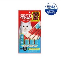 이나바 챠오 츄루스틱 헤어볼케어 참치 [TSC-126] 고양이 간식 60g, 18개