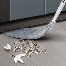 유통박사 이박사 집안 먼지제거기 쓱싹 밀대 납짝손 침대 밑 소파 가구 냉장고 틈새 청소 슬립헤라 85mm 청소포 2개 세트