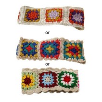 참신 여성 목회 스타일 반다나스 터번 크로 셰 뜨개질 헤어 스카프 헤어 밴드 니트 헤드 밴드 탄력성 헤어 밴드 헤드 워프