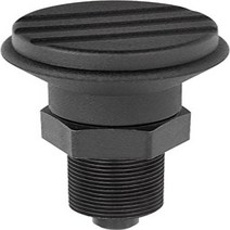 Kipp 03090-1105AL Steel Indexing Plunger Black Oxide Finish Pull Knob A Style Locking Pin Harden, 1