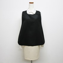 쿡셰프 벨크로 손님용 앞치마 4종 (택1), 블랙