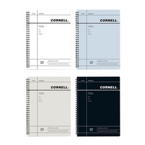 핑크풋 테이크아웃 코넬노트 4종1세트 B5 요점정리 과목 강의 대학 필기 신학기 노트, 5000테이크아웃코넬노트 4종1세트