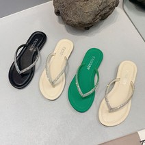 슈즈몽몽 여성 여름 큐빅 쪼리 슬리퍼