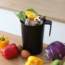 일음쇼핑^^*m싱글 신혼라이프 위생적인 밀폐형 음식물 쓰레기통 2L 용기 주방처리 수집 처리 물통일medi^*^, ab*^*선택있슴아이보리