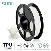 3D프린터 3D펜 3D프린팅 PLA 필라멘트새로운 sunlu 1.75mm 0.5kg 유연한 tpu 3d 프린터 spport 겨울 모델 인쇄 치수 정확도 +- 0.02mm, tpu-wt-0.5kg