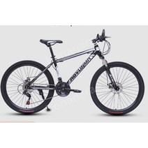 입문용 자전거 mtb 29인치 30인치 티타늄 저렴한 광폭 엠티비 바퀴큰 산악용 청소년 중학생, 27 속도, 26인치, E 블랙 및 화이트 스포크 휠