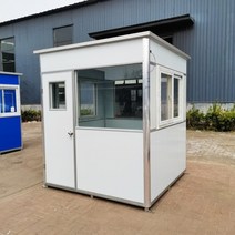 주차 부스 학교 지킴이실 이동식 초소 조리십 경비실 임시 부스 학교 선도부 방역 보안관, E.2.0 x 2.0 x 2.35, FREE