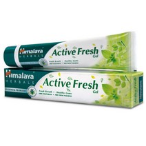 [히말라야] 액티브 프레쉬 치약 80g Himalaya Acive Fresh toothpaste, 1개