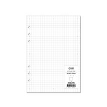 이글바인더 A5 6공 유선 모눈 방안 노트 100g 50매 리필 속지 용지, 백색