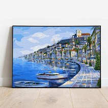 플레이어바웃 명화그리기 한가로운 항구 캔버스페인팅 DIY, 한가로운 항구 (G293)