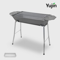 8인이상 BBQ 바베큐 스탠드형 그릴 펜션 정원용 특대형 접이식 캠핑용품 화로 석쇠 숯불 YJ104-5, BBQ 그릴 사각스탠드(XXL), 사이드테이블(좌우세트)