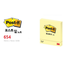 3M 메모 포스트잇 스티커 메모장 옐로우, 개