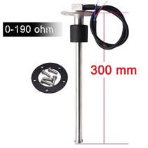 오일 액체 탱크 연료 수위 센서 보트 연료 송신 장치 해양 트럭 자동차 RV 게이지 센서 0-190ohms 스테인레스 스틸 300mm, 300mm 0-190ohm_7