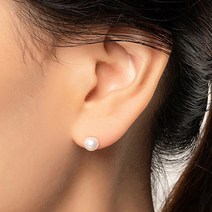 엘렌쥬얼리 14K 담수 진주 귀걸이 5mm