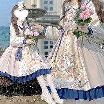 마린넥 긴팔 원피스 240 특 빅사이즈 여성의류 봄가을 소매 300 근 뚱뚱한 롤리타 큐트 와이드 루즈핏 4778163760