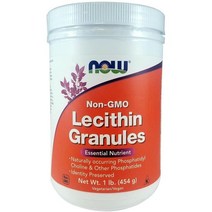 미국직구 NOW Lecithin Granules NGE 1-파운드(2개 팩), 수량, 상세참조