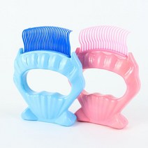 강아지 고양이 턱드름 모찌빗 조개빗 사랑빗 죽은털 제거 브러쉬 비숑 단모종 장모종, 핑크