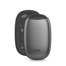 아이노트 충전식 듀얼 손난로 보조배터리, HW800T, 건메탈
