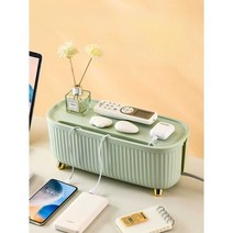콘센트 덮개 정리함 티비 전선 정리 가리개 박스 케이스 보관함, 코코아 S