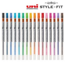 유니 시그노 스타일핏트 젤잉크 리필심 UMR-109 0.38mm, 블루블랙, 20개입