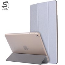 아이패드6세대 9.7인치 A1893 A1954 반투명 컬러드 가죽 태블릿 케이스, stc030 골드