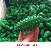 강아지짐볼 마사지 피트니스 요가 타원형 스파이크 볼 12.5cm 4.5cm 바디 스포츠 마사지 소프트 롤볼 홈 체육관 타원형 볼 건강 관리, 01 Random color