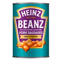 하인즈 베이크드 빈스 415g 6팩 포크 소시지 Heinz Baked Beans & Pork Sausages 415G, 1set