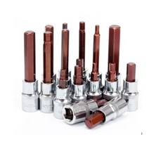 1개의 PC 충격 16진수 비트 12quot 드라이브 소켓 드라이버 h5 h6 h7 h8 h9 h10 h12 h14 allen key socket wrench tool 홈 수리 도, h8 100mm 길이