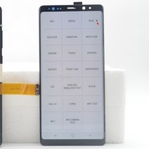 액정수리 부품 자가수리 오리지날 참고 8 디스플레이 갤럭시 galaxy note 8, 블랙 프레임 d32, 1개