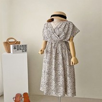 [천삼백케이] [코지23] 여자 가을 웬디 폴리 쉬폰 레이스 롱원피스