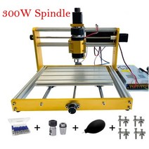 미니 CNC 3018 Plus 300W 500W 데스크탑 레이저 기계 5.5W 15W 30W 레이저 전원 목재 CNC 라우터 조각사 키트 및 오프라인 시스템, 협력사, 300W 스핀들 키트, 작업 크기 300x180mm