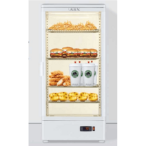 뜨거운 음료 쇼케이스 캐비닛 온장고 쌍화탕 꿀물, 45L 흰색 돔 라이트 싱글 도어