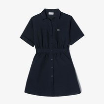 [라코스테] 여성 린넨 혼방 반팔 셔츠 드레스 EF105E-53G HDE