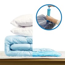 1+1 이불 의류 여행용 진공포장 수동 압축펌프, 4개