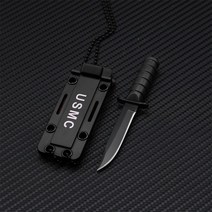호신용너클 여성호신용품 미니 목걸이 나이프 작은 스트레이트 EDC 비상 생존 자기 방어 야외 크리에이티브, 06 Black