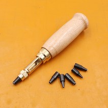 구멍 펀치 나사 이동식 책 드릴 자동 6 크기 팁 1.5-4mm 벨트 나사 가죽 도구 375ea07, 01 1PCS