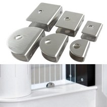 유리두께 욕실브라켓 액세서리 나무 고정 다용도 평다보 선반고정부품, 원형중