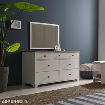 [1만원 즉시할인]장인가구 뉴 로망스 와이드 서랍 화장대, 화이트오크